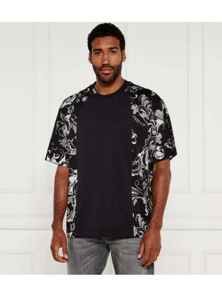 Versace Jeans Couture Tricou | Relaxed fit negru