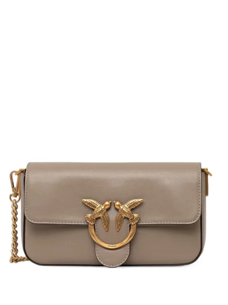Geanta crossbody Pinko din piele gri