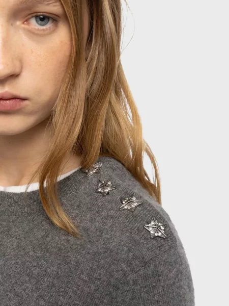 Кашеміровий светр Zadig&voltaire сірий