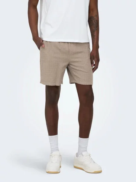 Only & Sons Pantaloni ONSTel kitt alb