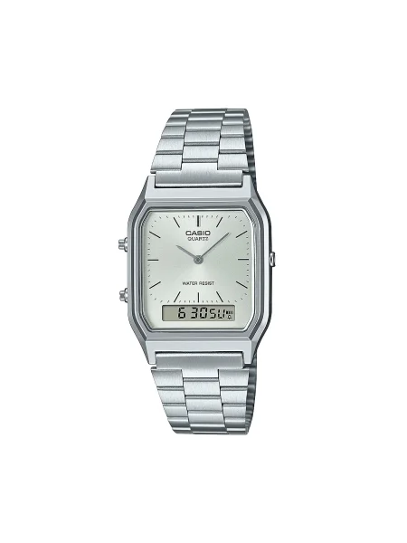 Ретро макси часовници Casio сребристо