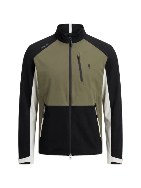 Polo Ralph Lauren Geacă de primăvară-toamnă verde / negru alb