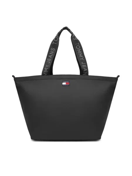 Tommy Jeans Nakupovalna torba ESS rdeča bela črna