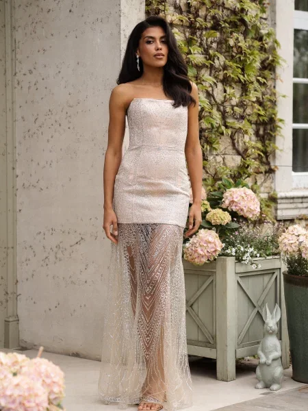 Сукня максі Gepur бежевий