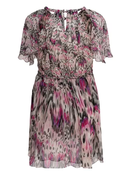 Rochie mini Isabel Marant cu imagine țesută roz