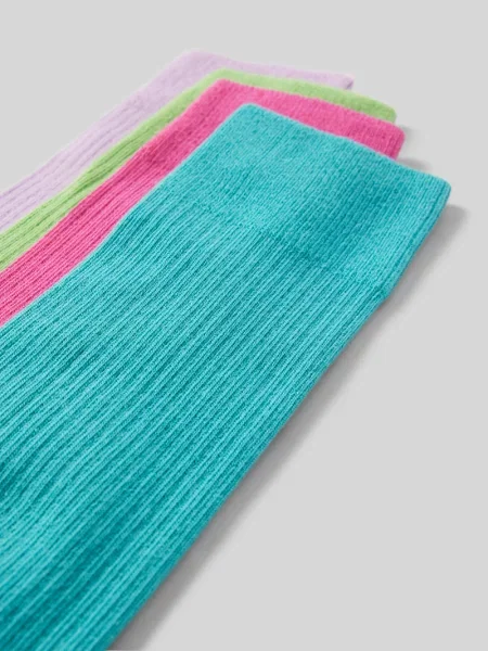 Skarpety z fakturowanym wzorem w zestawie 3 szt. model ‘Ribbed Color’ Dillysocks niebieskie