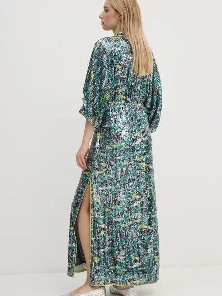 DIANE VON FURSTENBERG rochie maxi drept verde