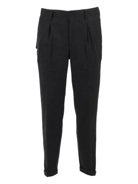 Pantaloni chino Incotex plisate gri