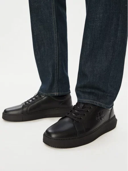 Calvin Klein Αθλητικά Chunky Cupsole Mono Lth μαύρο
