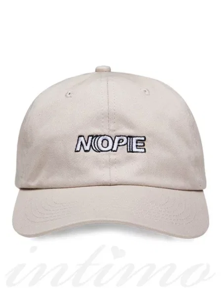Кепка унисекс Nope бежева