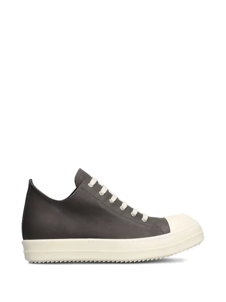 Șapcă Rick Owens din piele gri