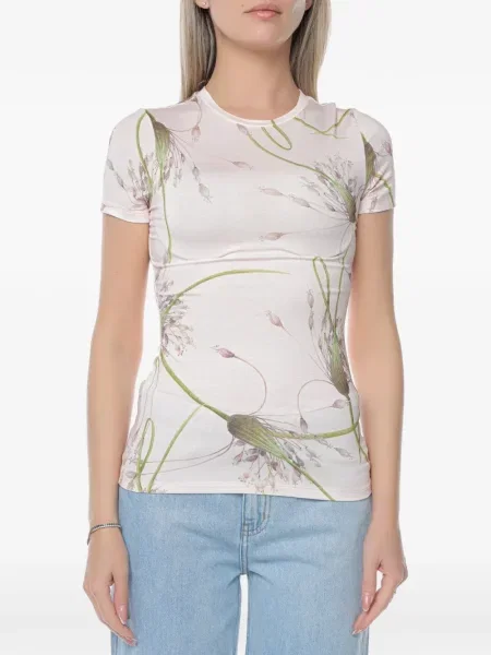 Tricou Ted Baker cu model floral cu imagine roz