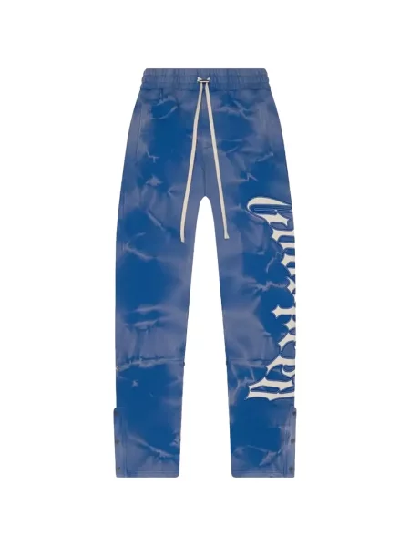 Pantaloni Godspeed cu legături alergare cu autograf albastru