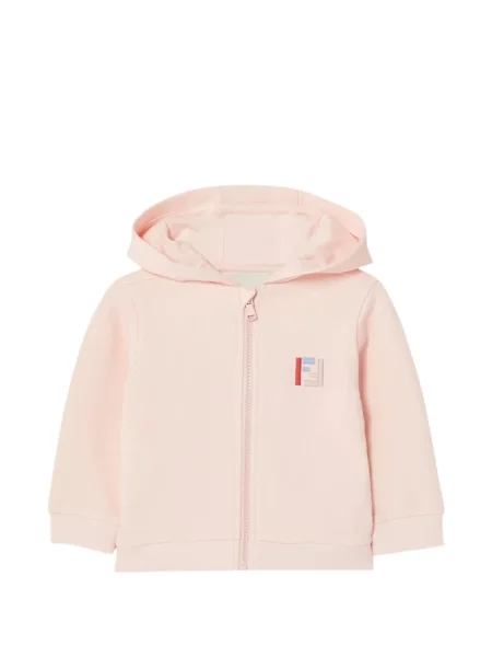 Bluza z kapturem dziecięca Fendi różowa