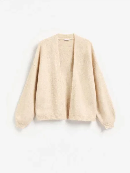 Reserved Cardigan cu amestec de lână bej