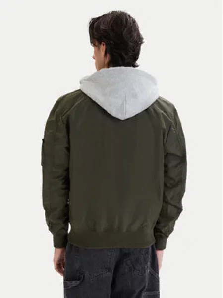 ALPHA INDUSTRIES Prehodna jakna / kaki siva