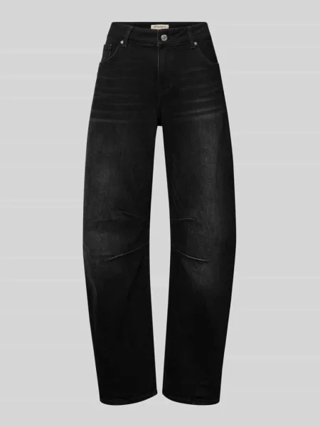 Jeansy z szeroką nogawką i 5 model ‘Smartie’ Etiquett Essentials czarne