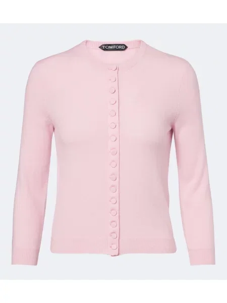 Cardigan Tom Ford din cașmir roz