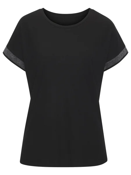 LASCANA Tricou / argintiu negru