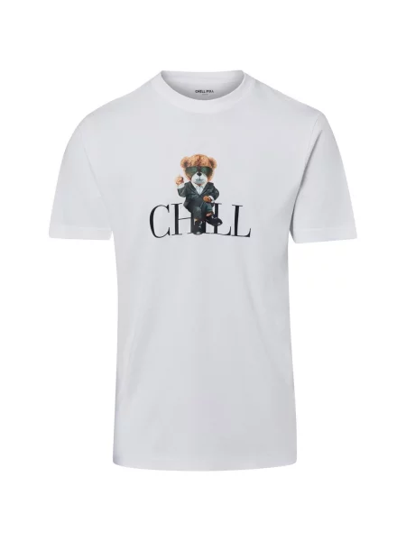 Chill Pill Koszulka Mężczyźni M biały