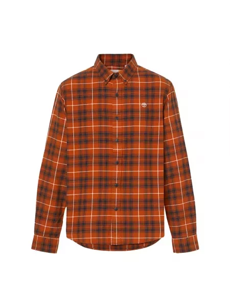 Koszula Timberland Solucell Plaid Shirt umber yd pomarańczowa