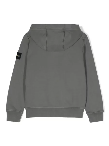 Bluza z kapturem dziecięca Stone Island szara