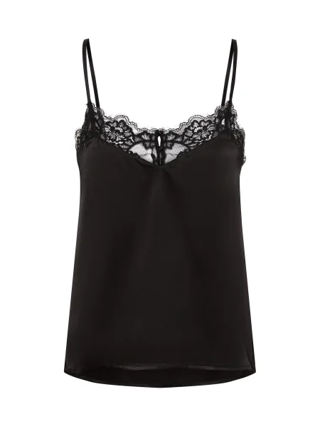 LASCANA Bluză de noapte negru