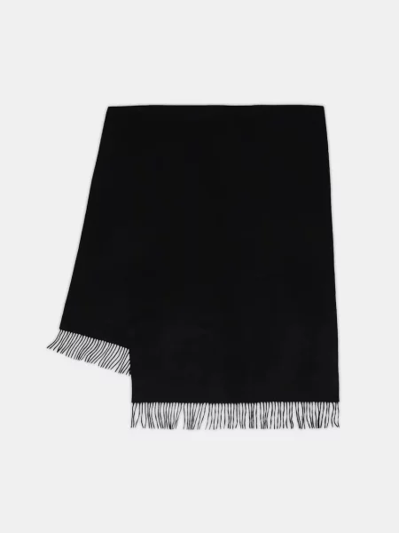 Dugi vuneni šal Answear.LAB bez uzorka crna
