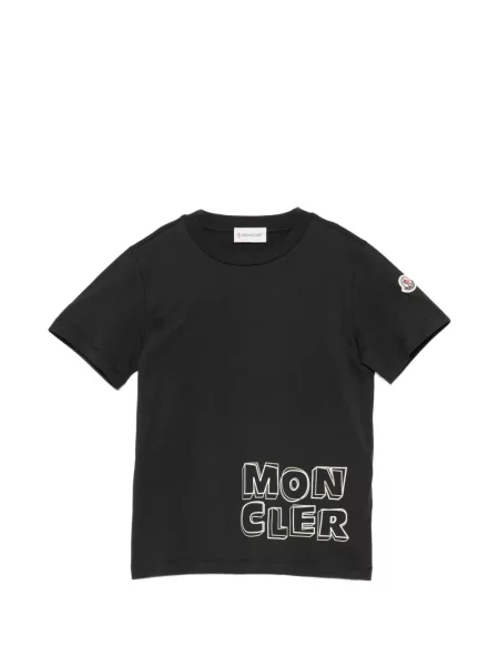 Koszulka dziecięca Moncler Enfant czarna