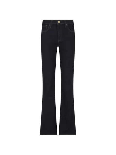 Blugi Rag & Bone cu talie joasă albastru