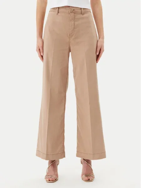 Guess Traperice Wide Leg smeđa