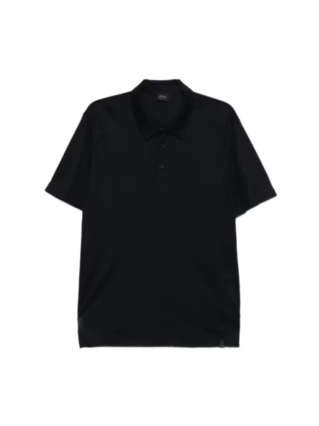 Koszulka polo Brioni z nadrukiem czarna