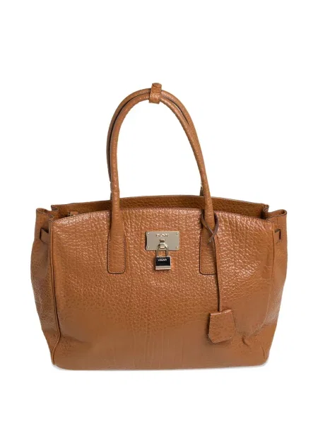 Geanta de piele Dkny din piele maro