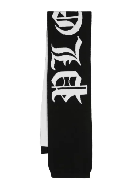 Fular Philipp Plein tricotate negru