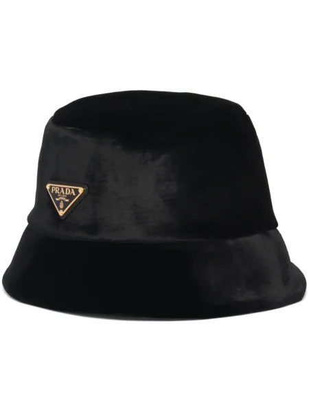 Pălărie Prada de catifea negru