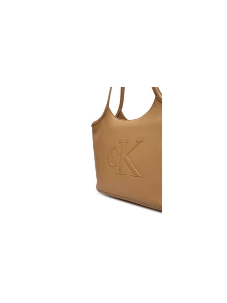 Calvin Klein Táska Bold Ck bézs