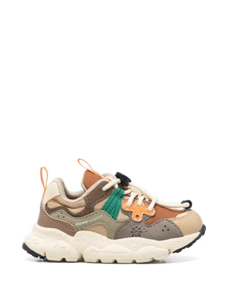 Sneakersy dziecięce Flower Mountain brązowe