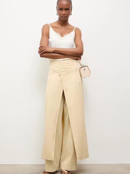 Answear.LAB pantaloni pentru femei din galben