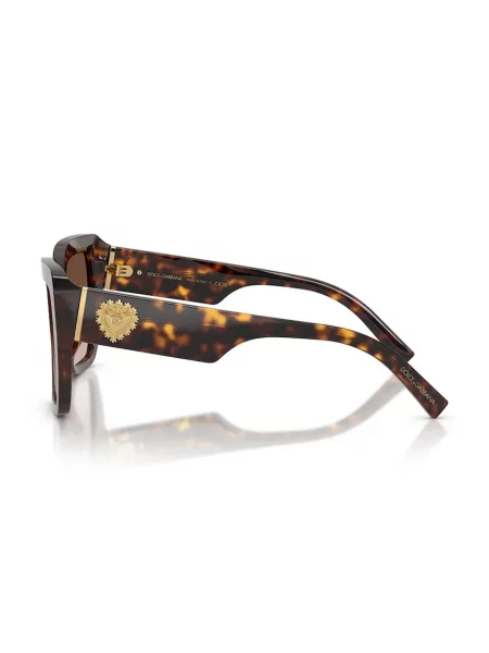 Dolce & Gabbana okulary przeciwsłoneczne kwadratowe brązowe