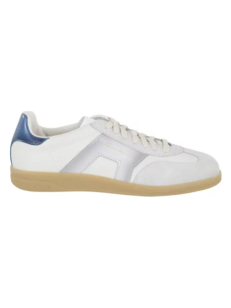 Sneakersy Santoni białe