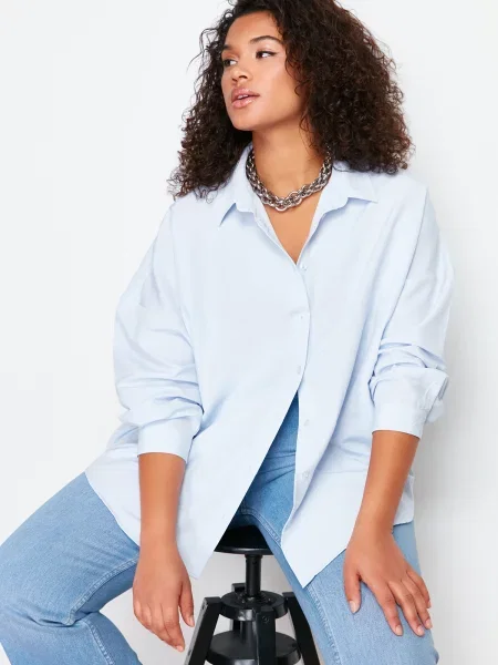 Cămașă Trendyol alb