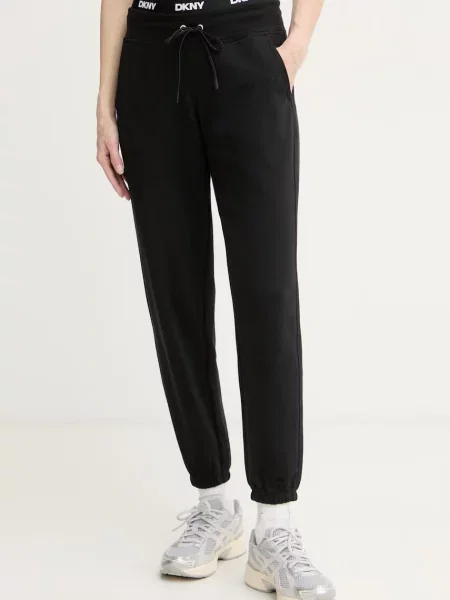 DKNY pantaloni de trening pentru femei cu negru