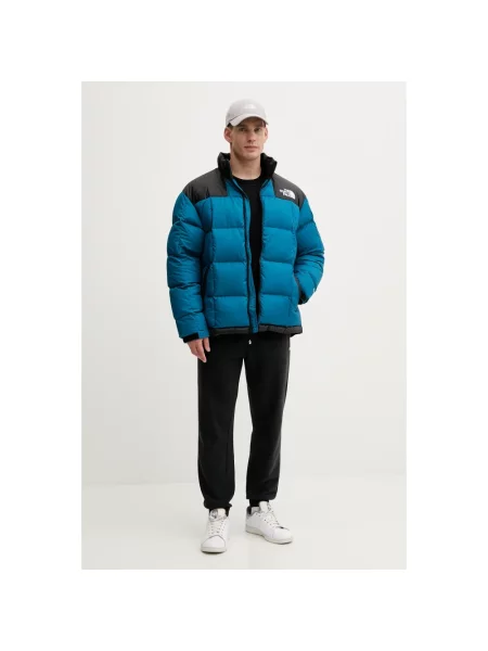 Kurtka puchowa The North Face niebieska