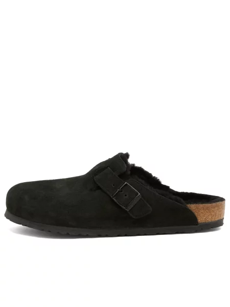 Birkenstock Klapki Boston Vl/Sheraling czarny