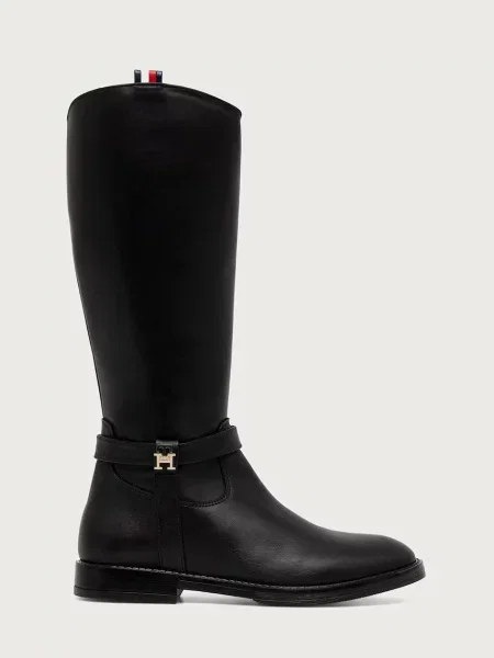 Tommy Hilfiger cizme pentru copii din piele negru