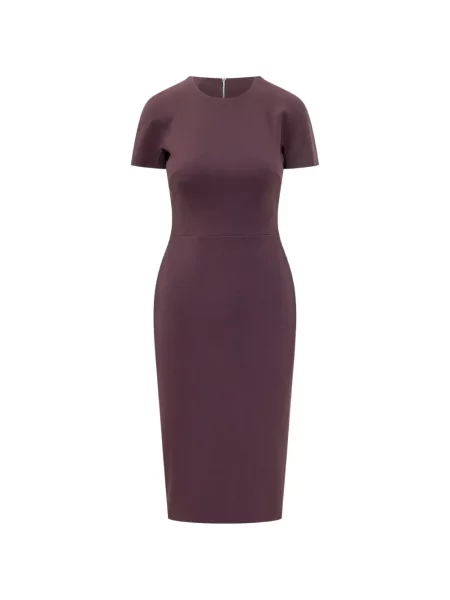 Rochie midi Victoria Beckham violet