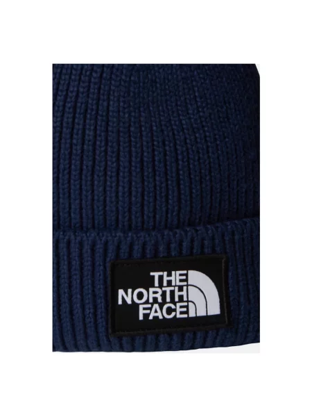 Czapka The North Face z logo niebieska