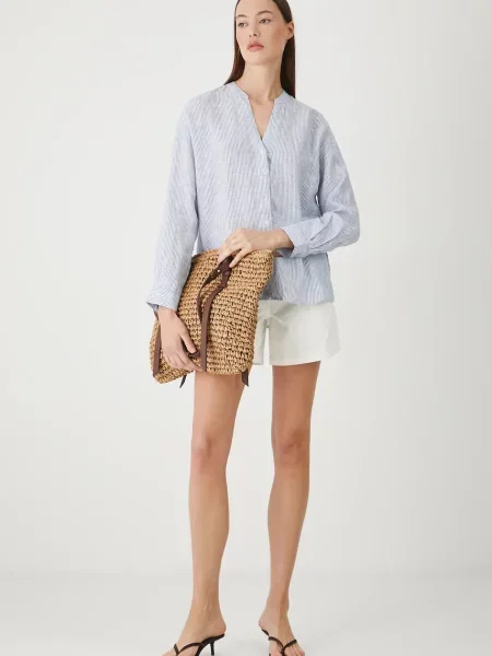 Льняна блузка Medicine в смужку