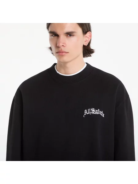 Φούτερ AllSaints Descent Sweatshirt Washed Black L μαύρο