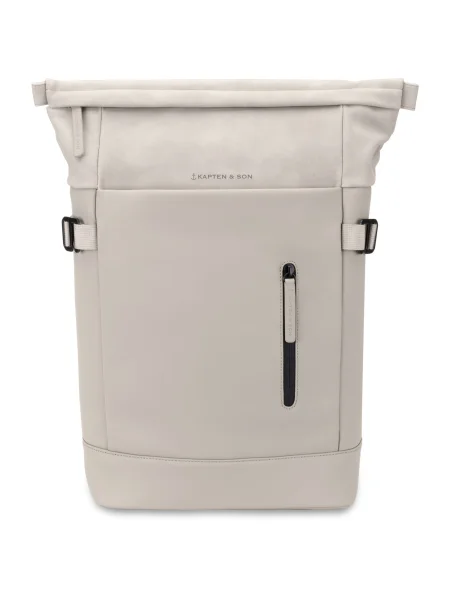 Kapten & Son Rucsac Aarhus Oyster gri deschis negru